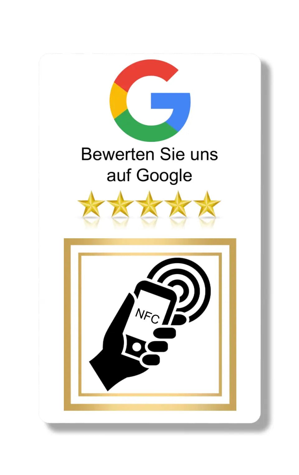 Bewertungskarte Google NFC & QR - Kartenfabrik