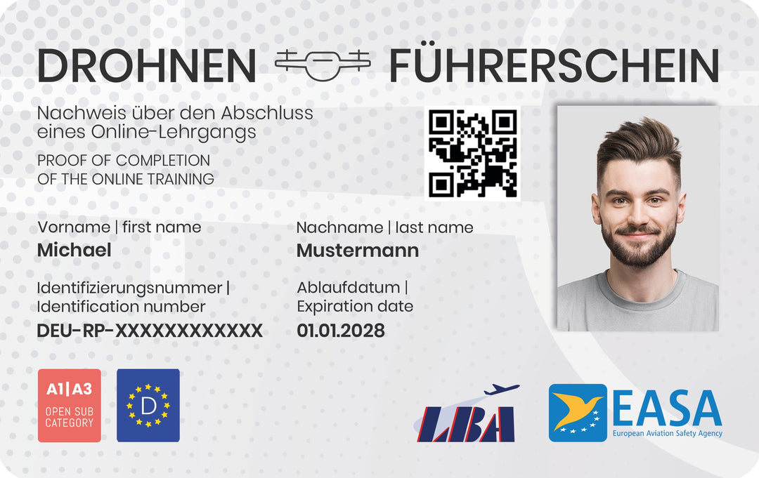 EU Kompetenznachweis Design A1/A3 FOTO [DE] - Kartenfabrik