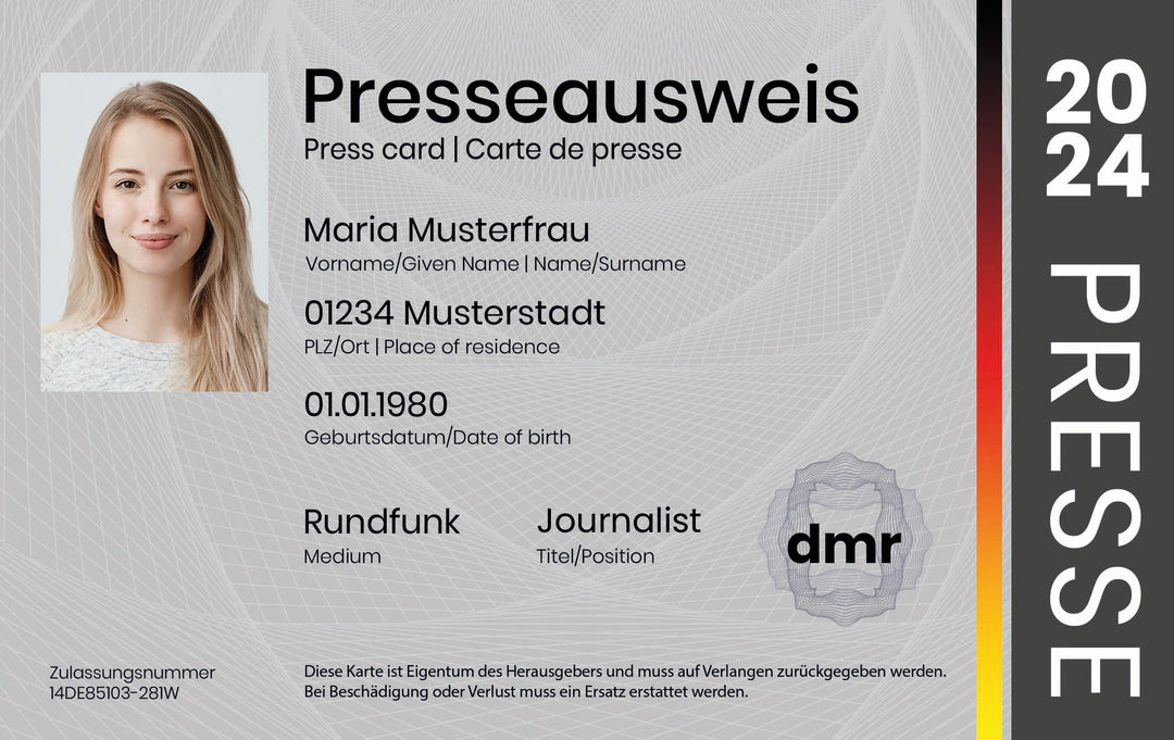 Presseausweis Deutschland 2024